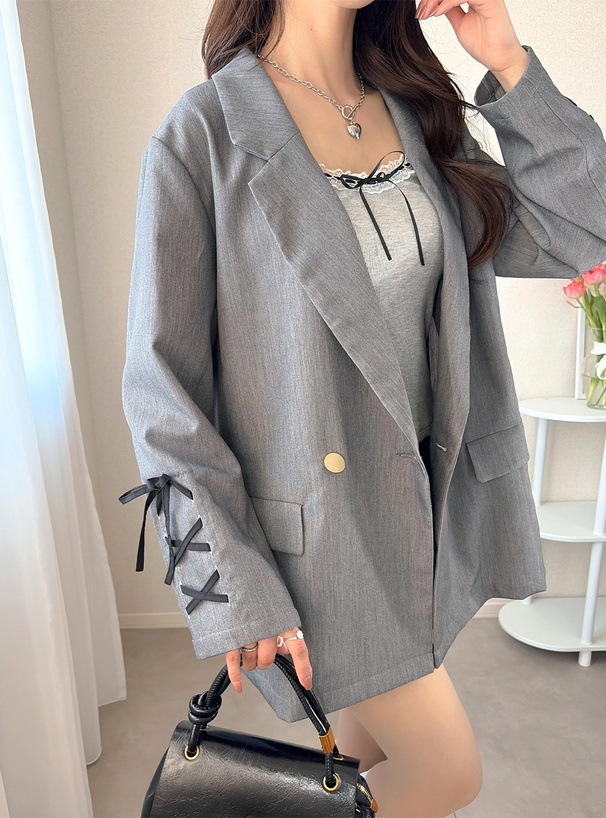 レースアップジャケット