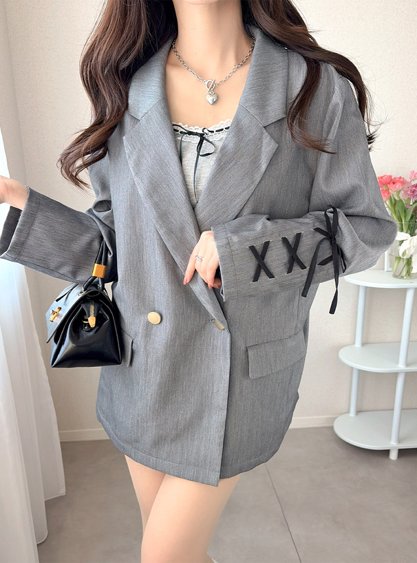 レースアップジャケット