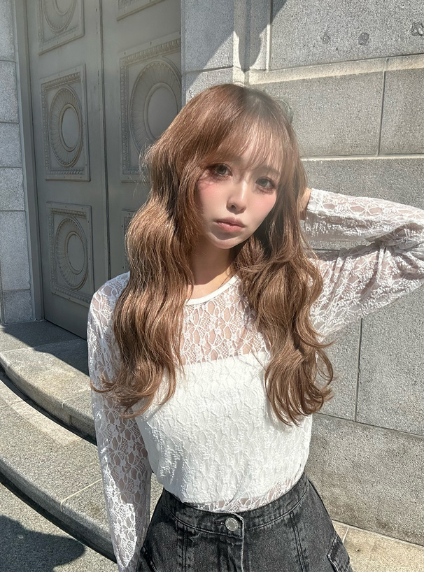 前後2Way花柄レーストップス