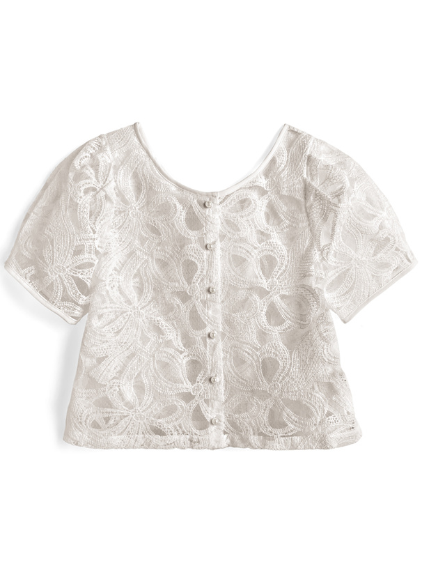 フラワー刺繍ブラウス[pa058] | レディースファッション通販のグレイル