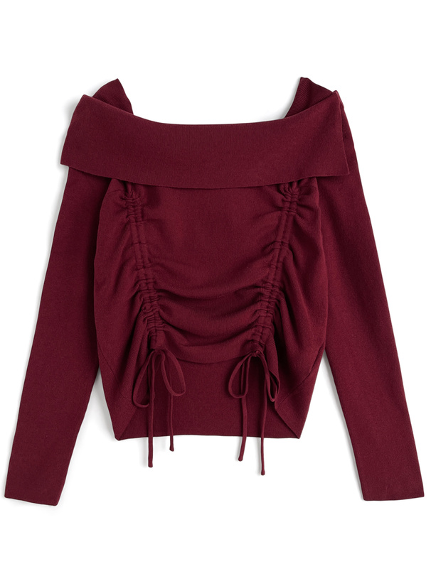 くるる様 ドロストニットトップス[pa074] | レディースファッション通販の