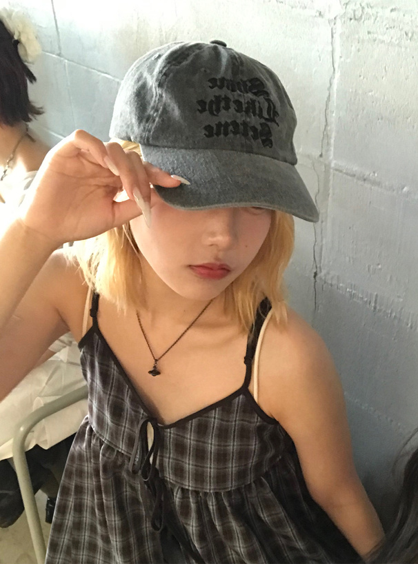 チェック柄リボンキャミソールチュニック