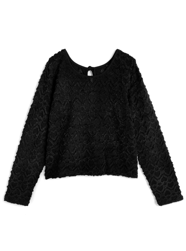 前後2Wayハート柄レーストップス[pa090]