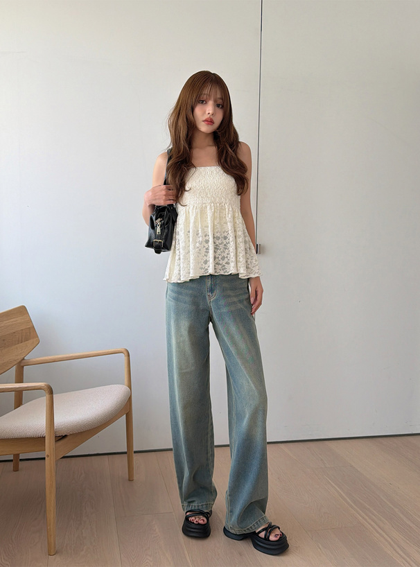 レースキャミソールビスチェ