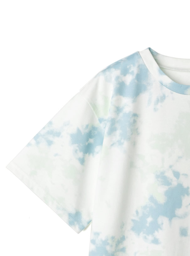 タイダイ柄プリントTシャツ
