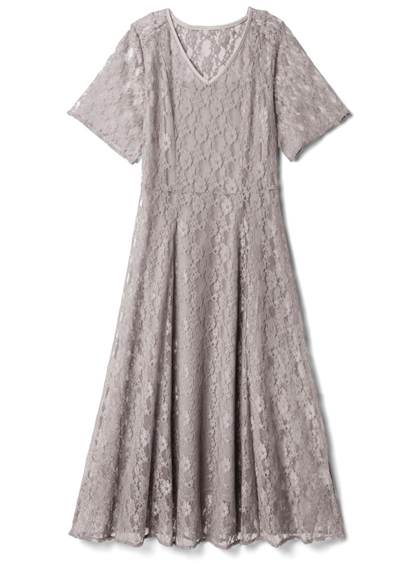 インナー付きレースvネックワンピース Pm026 レディースファッション通販のグレイル Grl 公式