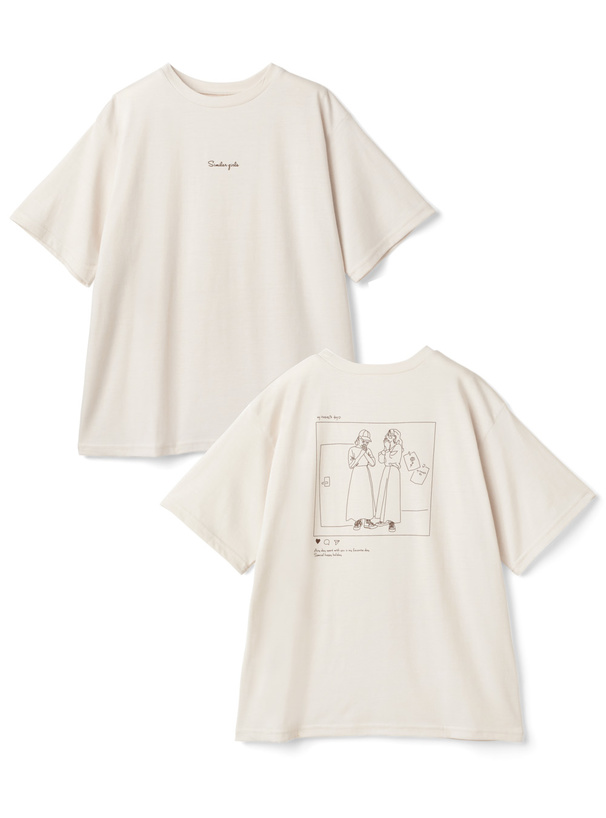 バックプリントイラストTシャツ[pm040] レディースファッション通販のグレイル(GRL)【公式】
