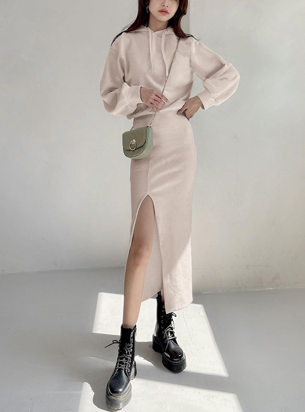 裏毛スリットパーカーワンピース Pm1 レディースファッション通販のグレイル Grl 公式