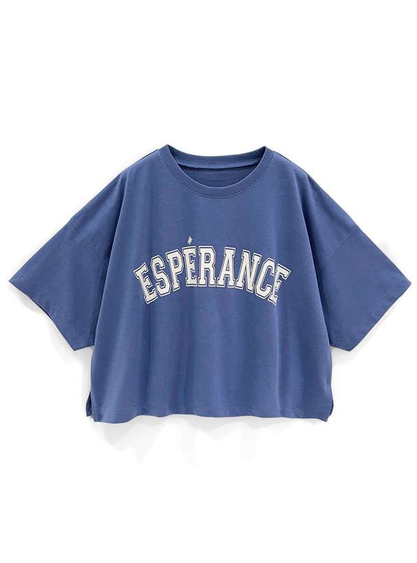 カレッジロゴドロップショルダーTシャツ