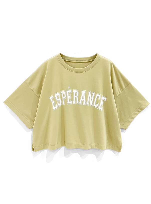 カレッジロゴドロップショルダーTシャツ