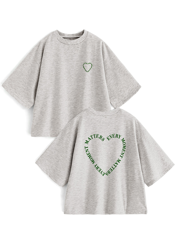ハートロゴプリントTシャツ[pm255a] レディースファッション通販のグレイル(GRL)【公式】