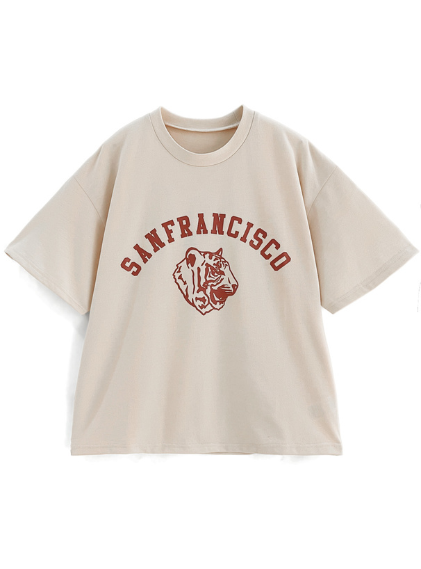 タイガープリントTシャツ
