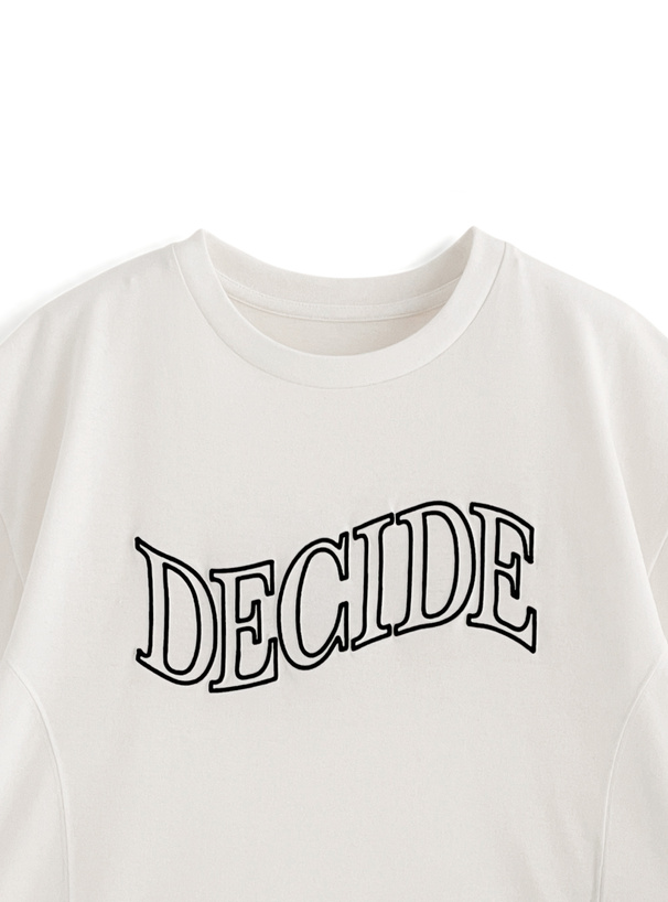 ロゴ刺繍ショート丈Tシャツ[pm306] | レディースファッション通販の