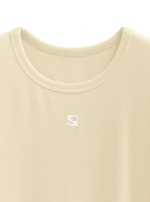 ロゴ刺繍Tシャツ[pm447]
