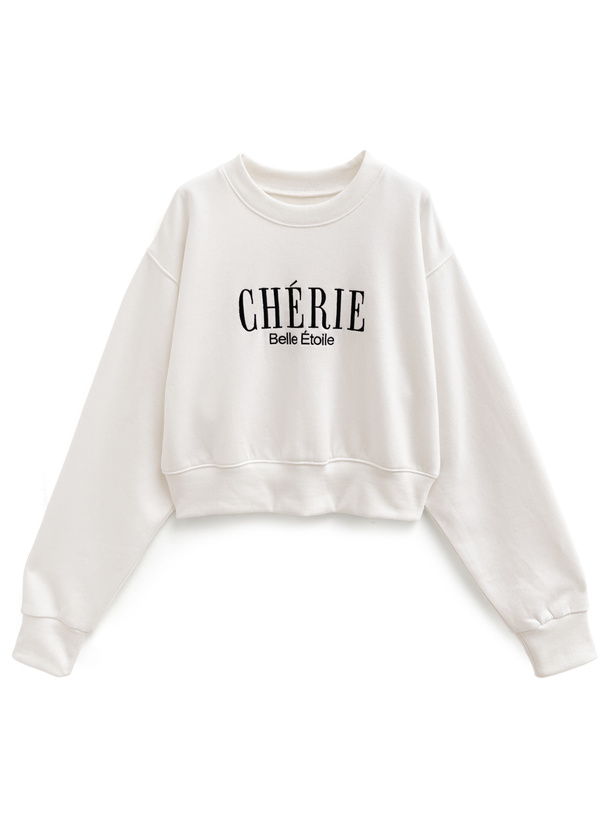 ロゴ刺繍スウェットトップス