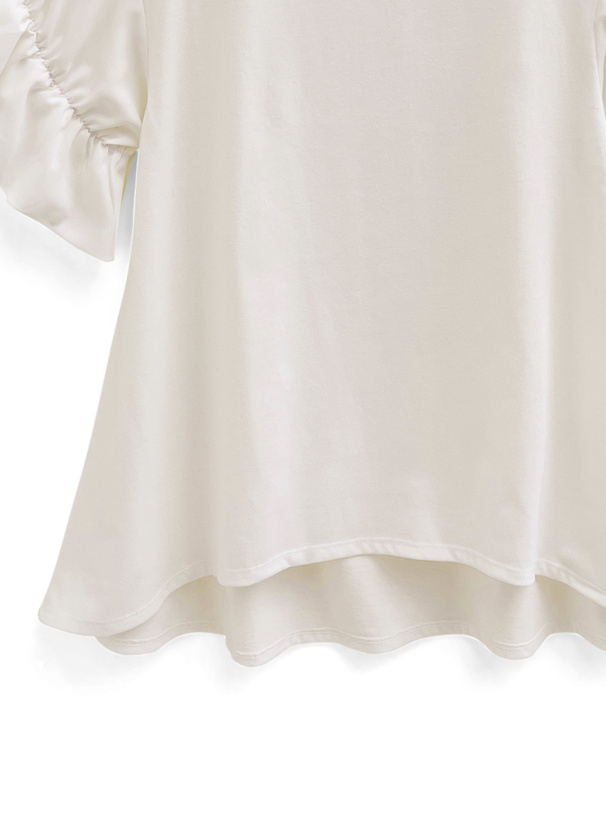 フリルスリーブTシャツ