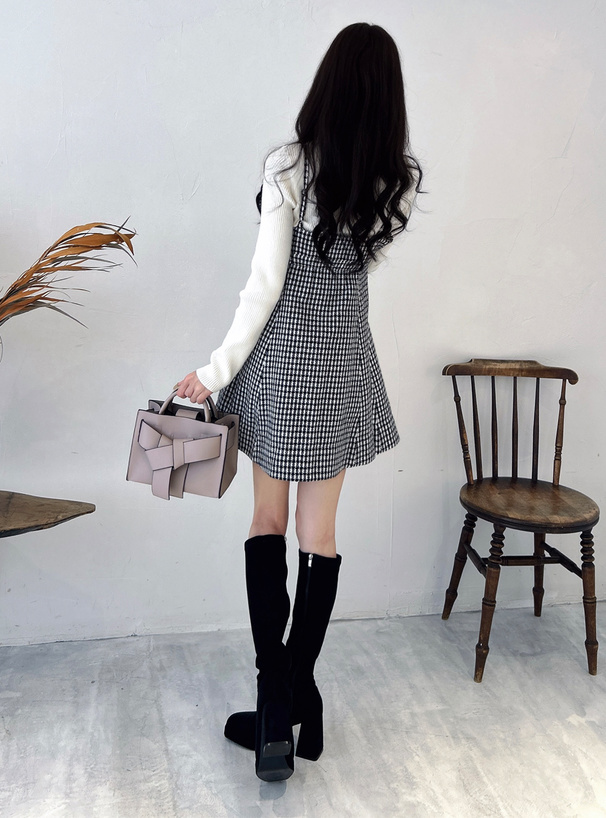 ツイードキャミソールミニワンピース[pm533] | レディースファッション