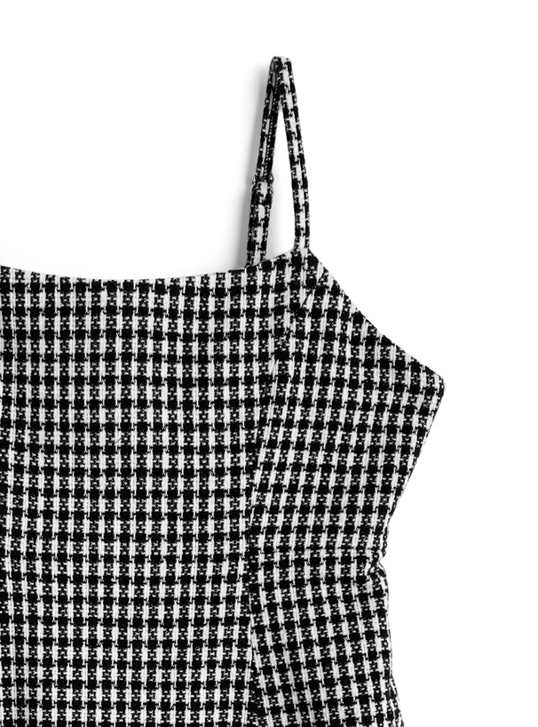 ツイードキャミソールミニワンピース