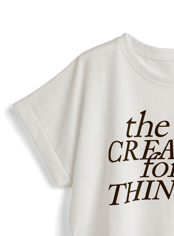 サイドドロストロゴTシャツ