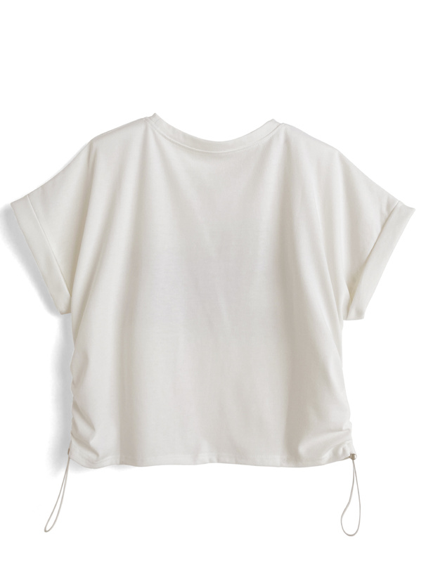 サイドドロストロゴTシャツ