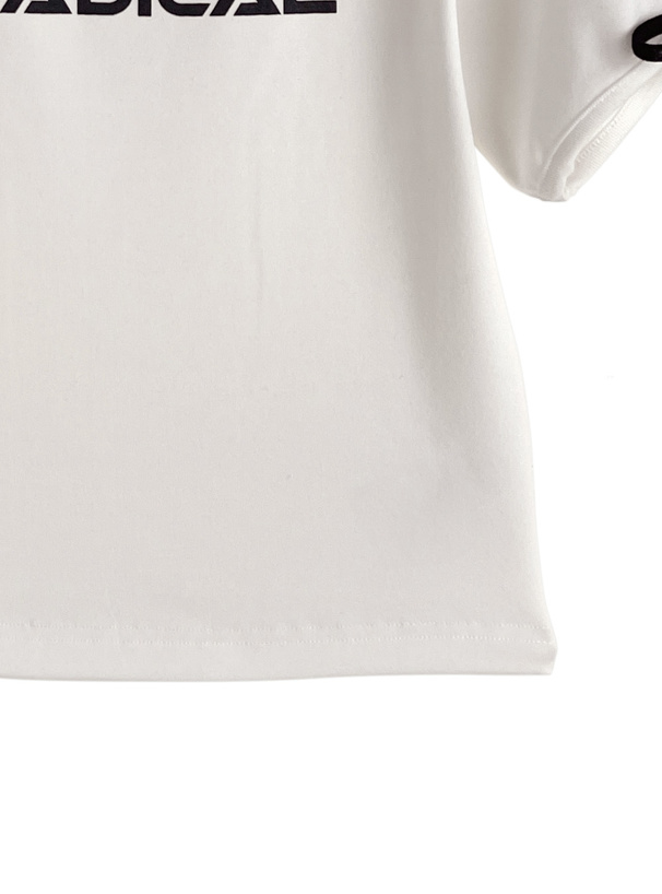 サイドラインリボンロゴTシャツ