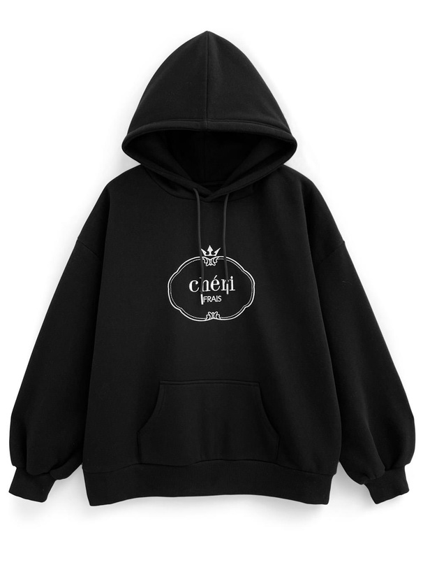 ロゴ刺繍裏起毛スウェットパーカー[pm605] | レディースファッション