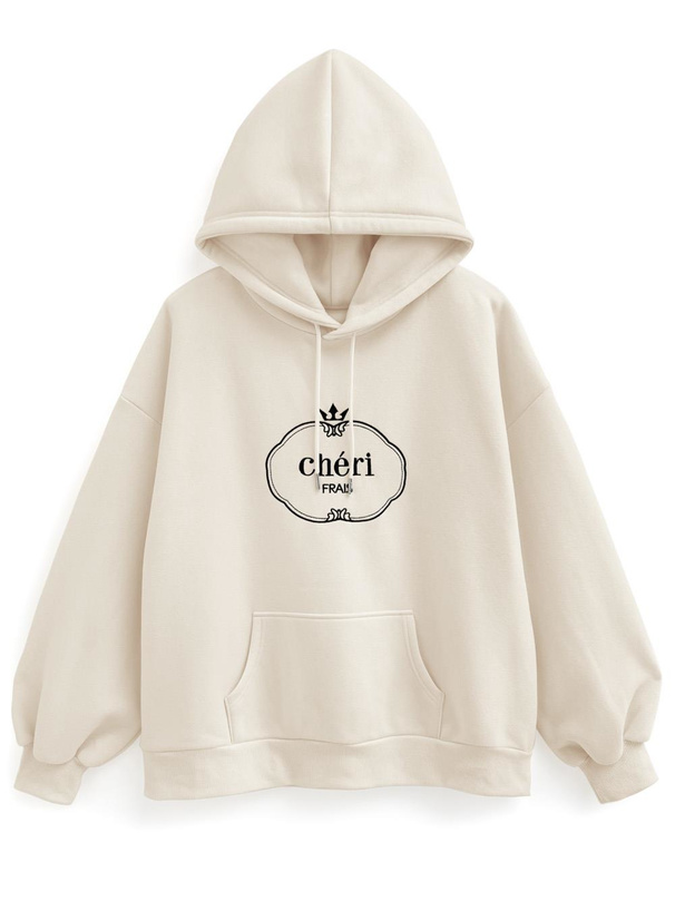 ロゴ刺繍裏起毛スウェットパーカー[pm605] | レディースファッション