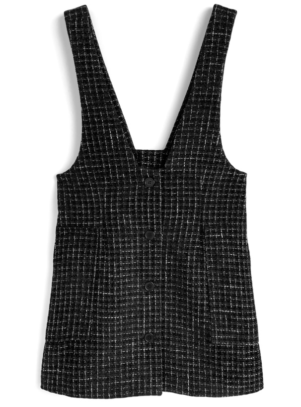 ツイードミニジャンパースカート