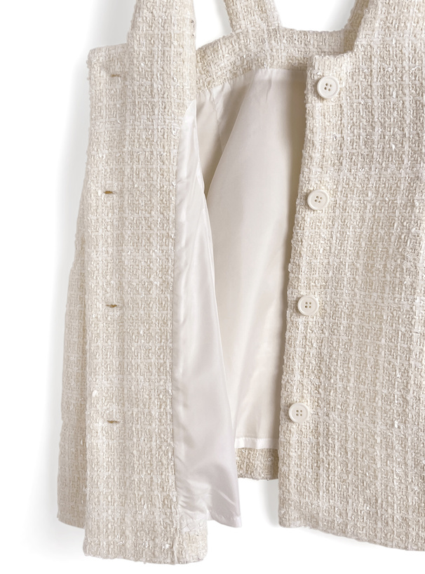 ◇人気◇エムズグレイシー ツイードジャンパースカート 2ウェイ 40