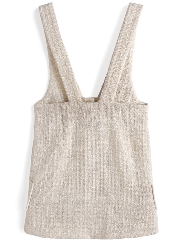 ツイードミニジャンパースカート