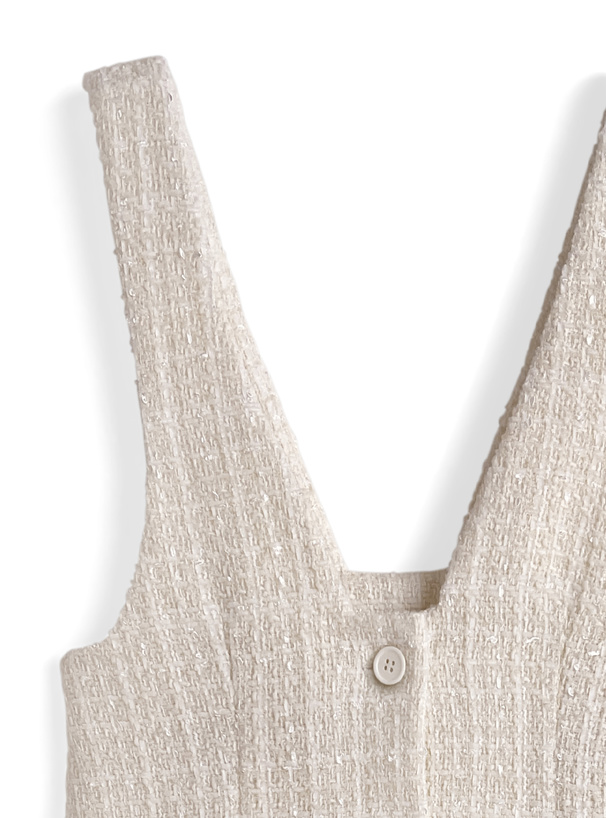 ツイードミニジャンパースカート