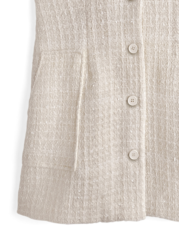 ツイードミニジャンパースカート