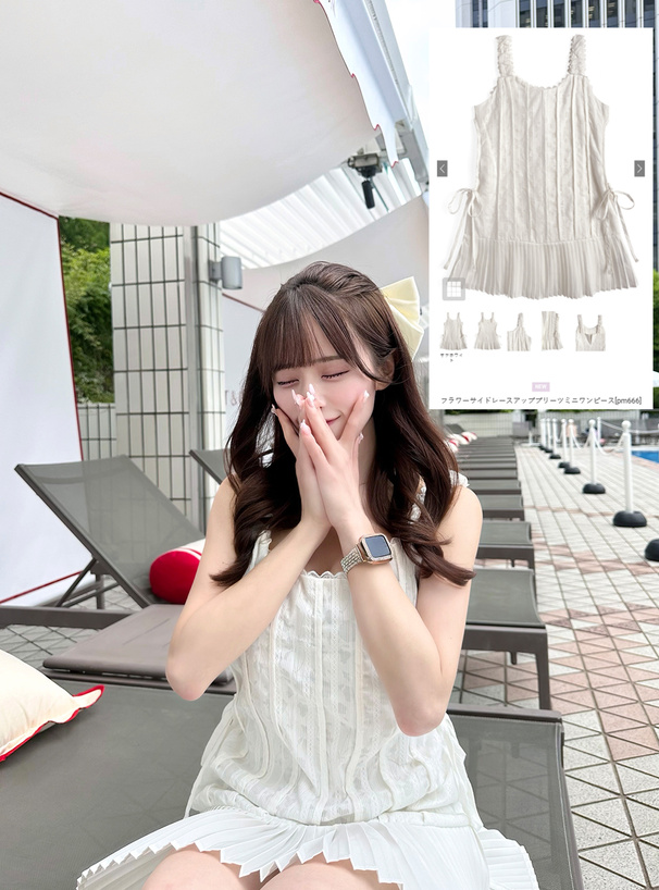 【関税込み】Miaou ピンク Pamela ミニワンピース プリーツピンクミニワンピース | mignon ange(セレクトショップ