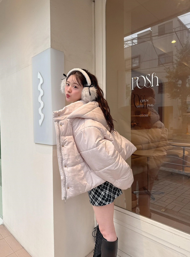 フード付き中綿ダウンジャケット フード付き中綿ダウンジャケット[pm668] | レディースファッション通販