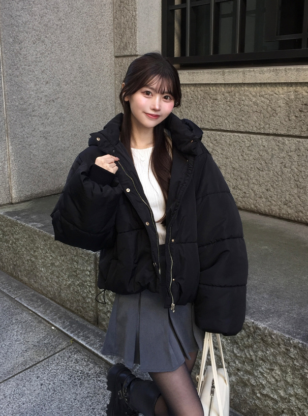 フード付き中綿ダウンジャケット フード付き中綿ダウンジャケット［kd16］ - メルカリ