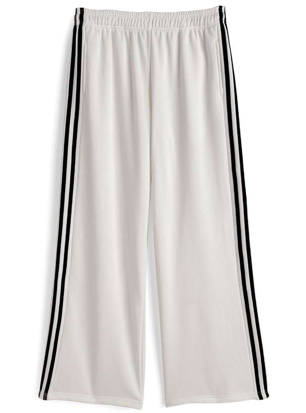 サイドラインスウェットワイドパンツ