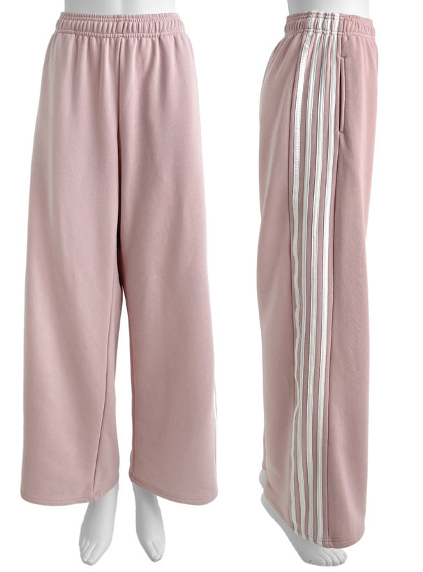 サイドラインスウェットワイドパンツ