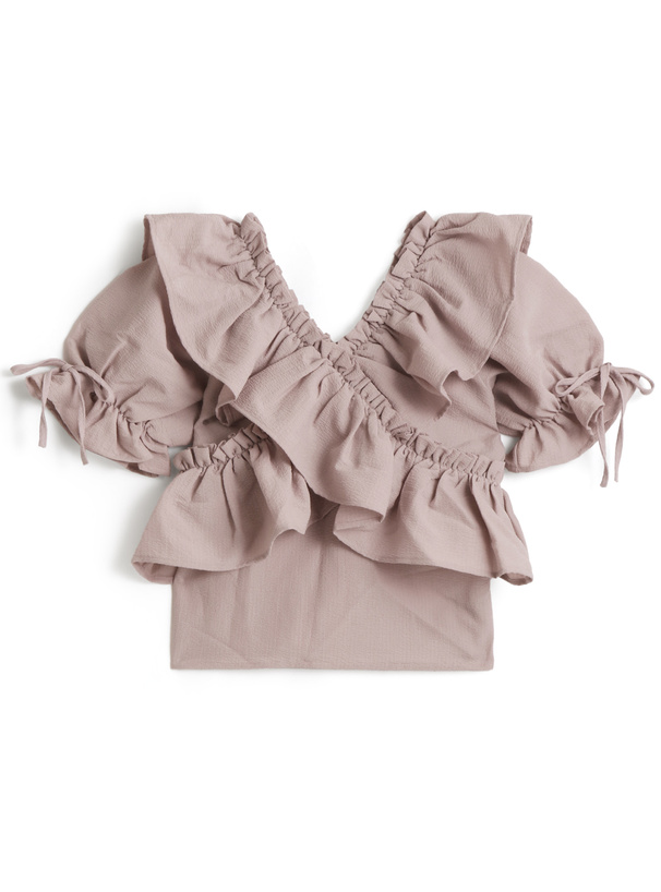 2Wayクロスフリルブラウス[pm714] | レディースファッション通販の