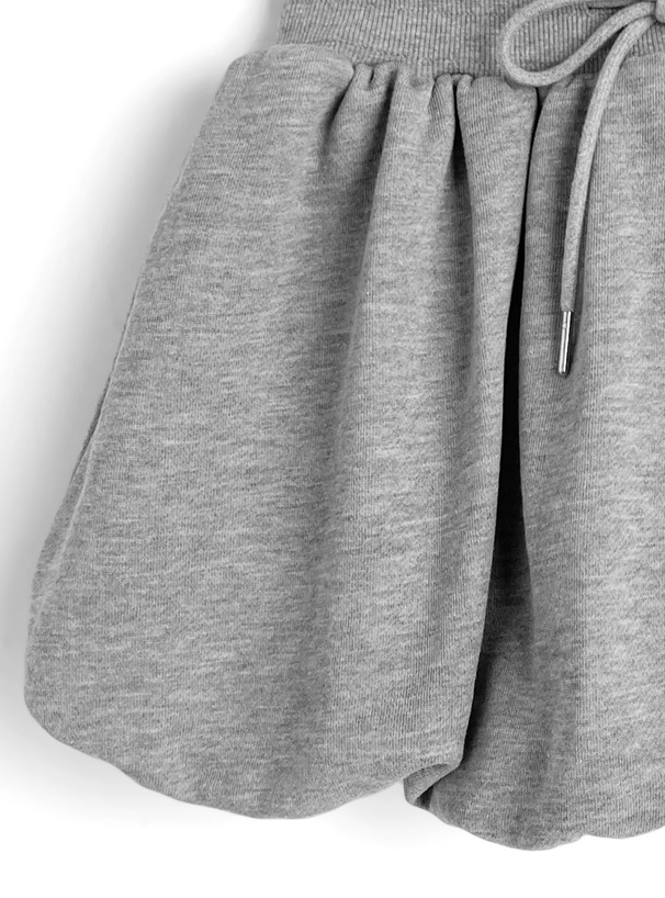 インパン付きスウェットバルーンミニスカート