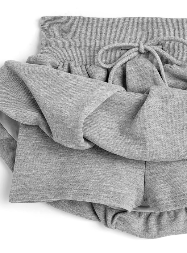 インパン付きスウェットバルーンミニスカート