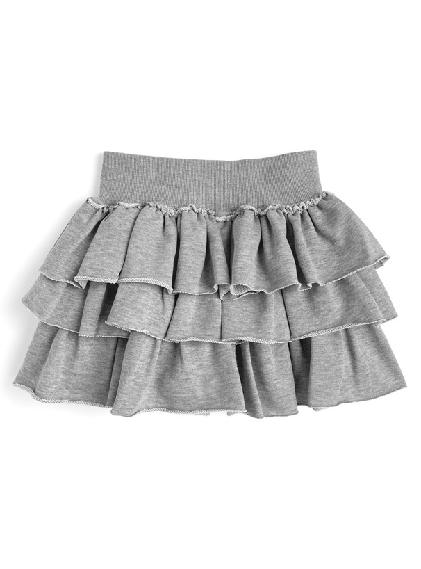 インパン付きティアードスウェットミニスカート[pm717]