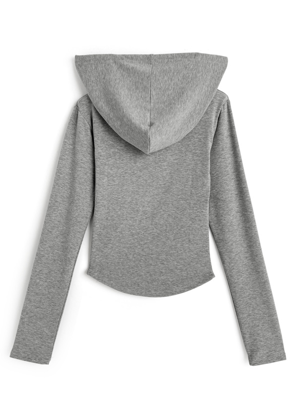 ロゴ刺繍フーディトップス