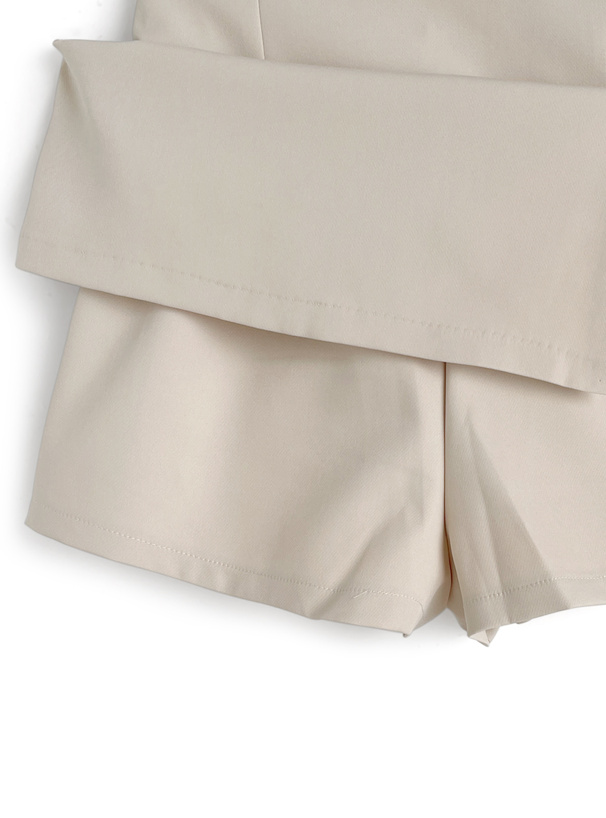 インパン付きハイウエストスリットミニスカート