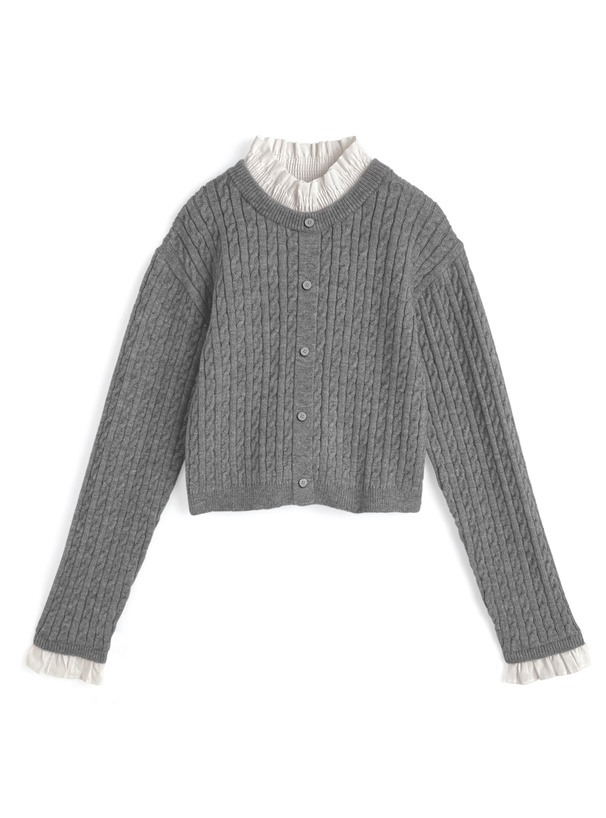 ILLIT アイリット BEB フリルレイヤード風ニットトップス