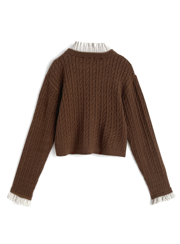 ILLIT アイリット BEB フリルレイヤード風ニットトップス