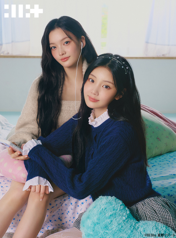 ILLIT アイリット BEB フリルレイヤード風ニットトップス