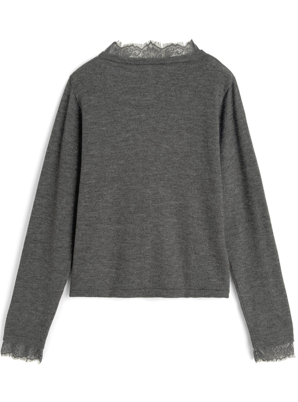 Jane Marple グレー レース ニットカーディガン ONLINE SHOP】11/30