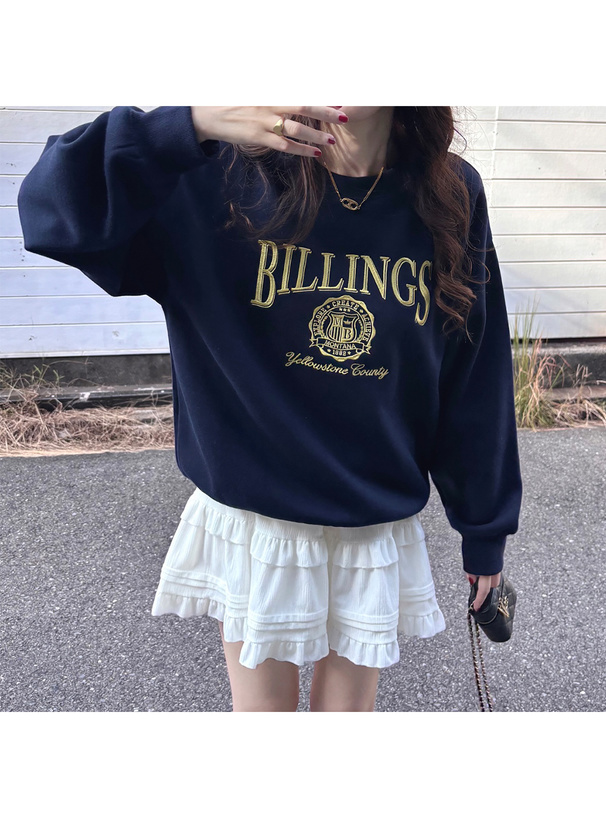ロゴ刺繍ウェットトップス