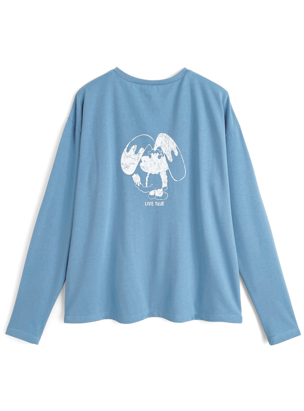 ラビットロゴプリントロンT