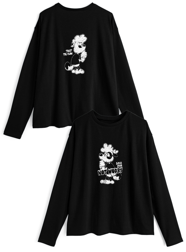 ドッグロゴプリントロンT